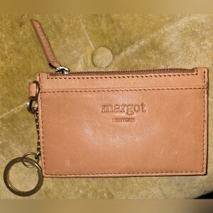 NWOT Margot New York Genuine Leather Key Ring Wallet